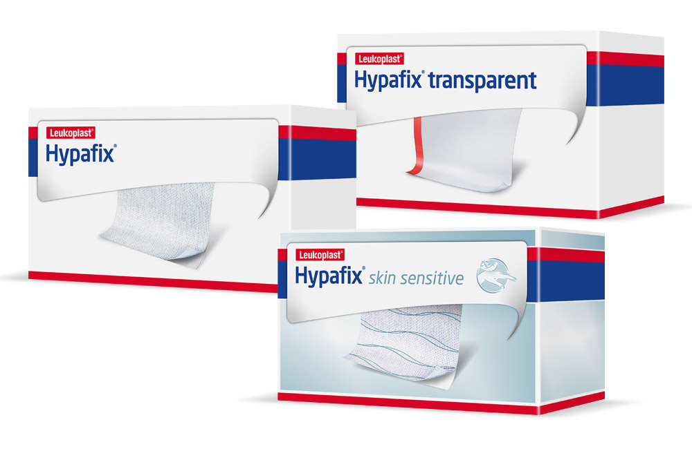 Pack shots of Hypafix Pack shots of Hypafix